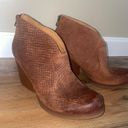 Kork-Ease  KORKS Brown Snake Gemini Leather Booties Photo 3