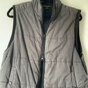 Banana Republic  Black Grey Padded Puffer Classic Zipper Front Vest size Large Photo 5