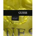 Guess  Women's Puffer Storm Cuffs Quilted Bright Yellow Jacket Coat Size Small Photo 11