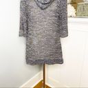 BCBGMAXAZRIA  Gray Sweater Cardigan Chunky Knit Duster with Hood Small Photo 7