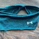 Under Armour  stretchy headband head scarf reflective teal black heathered Photo 1