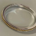 Monet  Women Bangle Bracelet Gold Silver Tone Metal Twist Rope Accent READ DESC. Photo 10