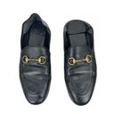 Gucci  Brixton Leather Horsebit Loafers Mules Slide Black Size 37 Photo 2