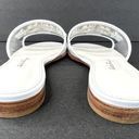 Salvatore Ferragamo  Rhodes Pvc Gancini Logo White Leather Flat Sandals Size US 5 Photo 5