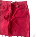 Rag and Bone  Red Denim Skirt Sz 26 Photo 1