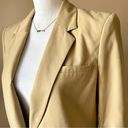 Elizabeth and James  | Tan Ruched Sleeve Long Length Blazer Sz 6 Photo 3