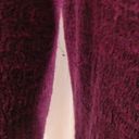 Free People  Mock Neck Wrap Boho Sweater Plum Small Photo 7