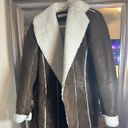 Kenneth Cole  Brown Vintage Trench Coat With Fur Trim Photo 1