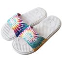 Puma NWT  COOL CAT SPORT  TIE DYE WHITE SLIP ON SLIDES SANDALS SZ-8 Photo 2