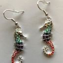 Handmade Seahorse earrings hooks hand painted Mystical New Photo 1