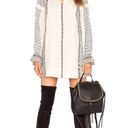 Tularosa  Arabella Tunic Mini Dress XS Embroidered Cream Fringe Long Sleeve Boho Photo 0