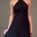 Vix Paula Hermanny VIX Black Halter Tie On Gold Coverup Multiple Style Dress Photo 1