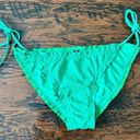 Vix Paula Hermanny  Scales Ripple String Bikini Bottoms in Apple Green Small NEW Photo 0