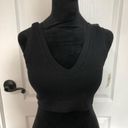 Aerie NWT Offline by  Black Ribbed V-Neck Bralette Crop Top  Support Size Large Photo 6