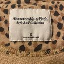 Abercrombie & Fitch Womens  Cheetah Print Sweatshirt Soft A&F Collection Small Photo 1