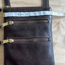 King Ranch Cowhide brown Leather Crossbody bag purse wallet unisex lined zipper Photo 10