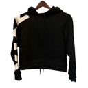 Zyia Active Women's Black Relaxation Hoodie Size S Long Sleeve Cropped Pullover Photo 3