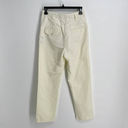 Golden Goose  Linen Cotton Blend Pants Womens Sz XS Pale Yellow Straight Leg Photo 2