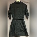 Krass&co New York  10 black long sleeve dress with snap front and belt Photo 3