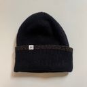 BP Nordstrom Womens Beanie Hat Ribbed Black Photo 2