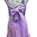 PaperMoon Ruffle Back Bow Mini Dress Lavender size Photo 1