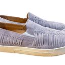 Joie  Blue Suede Slip on walker sneaker woven leather size 8 Photo 7