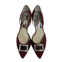 Michael Kors  Shirley Crystal Embellished Pumps d'Orsay Dark Red Size 8M Photo 2