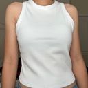 Papaya Cropped Racerback Tank Photo 2