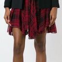 Polo NWT  Ralph Lauren 100% Silk Red Plaid Handkerchief A Line Skirt size 14 Photo 1