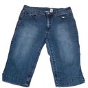 kim rogers Denim Zip Front 5 Pocket Capris Photo 0