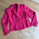 New York & Co. One Button Blazer, Back Pleat, Coral Orange, Size 10 Photo 0