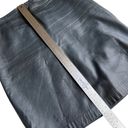 Roots  Butter Soft Black Leather Skirt Photo 10