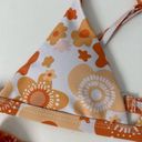 Aurelle Swim  X McCall Mitchell White and Orange Floral Bikini Photo 9