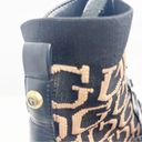 Guess  Larya Black Logo Lace Up Chunky Heel Platform Lug Sole Ankle Boot Size 7.5 Photo 6