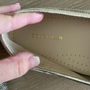 Cole Haan Gold Embossed Leather Women’s Loafers Photo 2