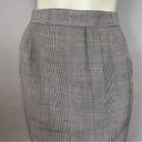 Vintage Jean Pierre Skirt Plaid Mini‎ Office Professional Gray Pencil Structured Size XS Photo 4