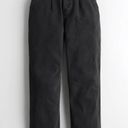 Hollister Ultra High-Rise Black Pleated Dad Jeans Photo 4