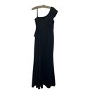 Jessica Howard Ruffle Cap Sleeve One Shoulder Scuba Mermaid Gown Photo 5