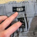 REWASH  Women Blue Trooper Femme Utility Linen High Rise Cut Off Shorts Small Photo 5