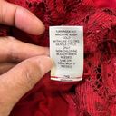 Dress Barn #424  Deep, red, long sleeve lacy, top size large Photo 13