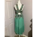 Maeve  Canyon Creek Mint Green Sleeveless Pleated Maxi Dress Photo 6