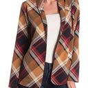 Bobeau NWT Womens  Autumn Plaid Open Woven Blazer Jacket - Sz S Petite SP Photo 0