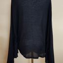 Solemio Black Bat Wing Sweater, Women's S Photo 7