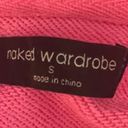 Naked Wardrobe  French Terry Hoodie in Bubblegum Pink Photo 7