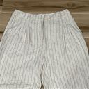 7 For All Mankind  Linen Blend Wide Leg Cropped Pants Women’s Medium Photo 3