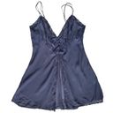 Victoria's Secret Vintage Y2K Purple Sheer Chiffon Silk Lace Sleeveless Nightie Short Small Photo 1