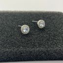 925 Silver Plated CZ Cubic Zirconia Stud Earrings for Men Women,Unisex Earrings Photo 1