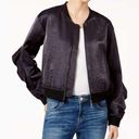 Guess  Black “Biella” Ruffled Bomber Jacket L Photo 0