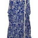 a.n.a  Maxwell Beach Cover Dress Womens 5X Blue Floral Resort Wear Summer Vacation Photo 7