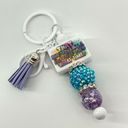 The Bar Keychain purse charm Beaded Keychain For Women,  Keychain, Silicone bead keyc Photo 1